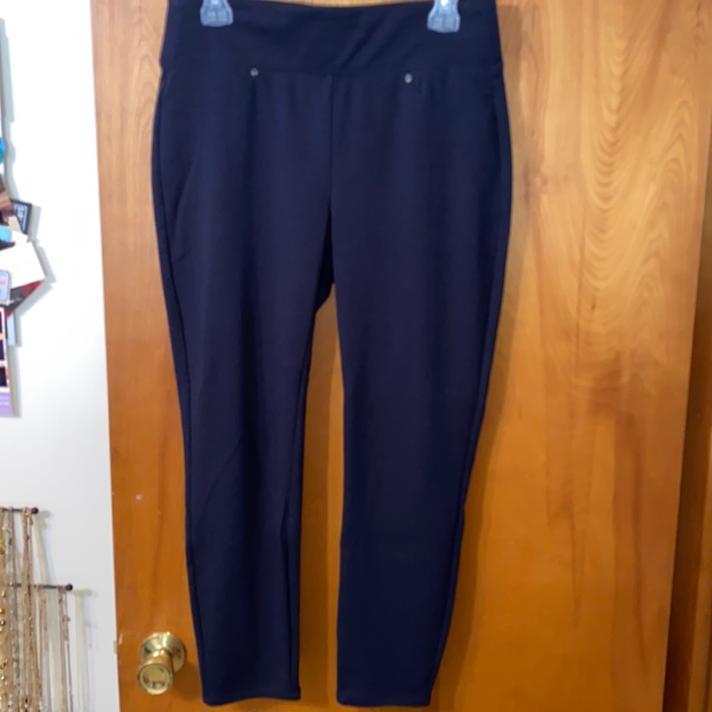 Maurices Navy Spandex Waist Soft Dress Pants